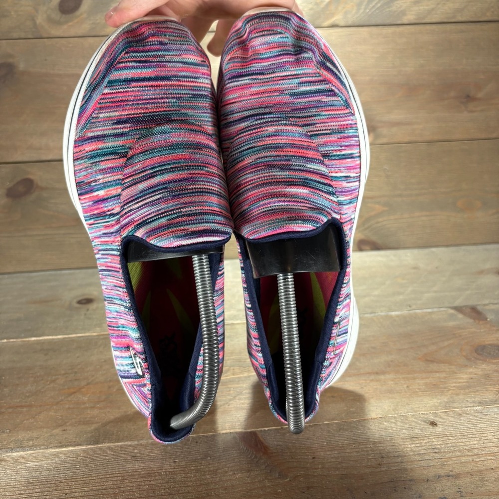Skechers Go Walk 4 Womens size 9 shoes Multicolor Slip On Knit Comfort sneakers - Picture 6 of 9
